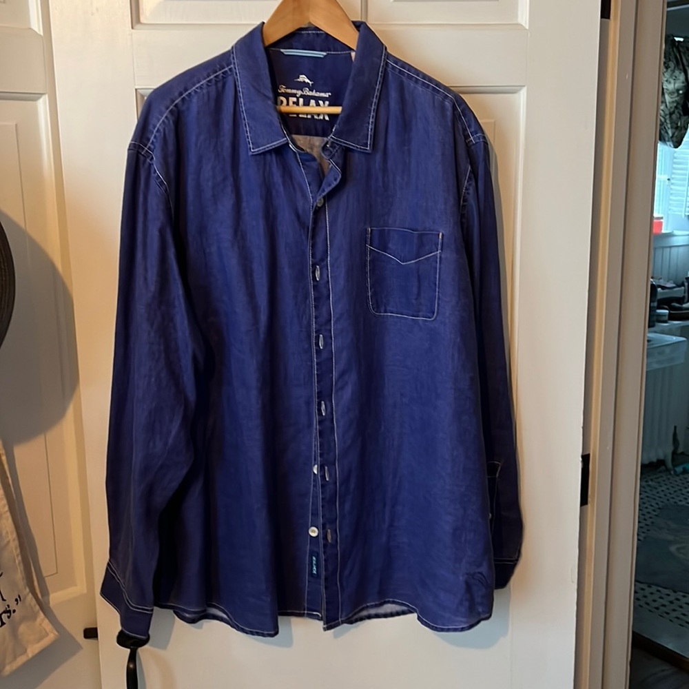 Tommy Bahama linen shirt. Size XXL/TTG.